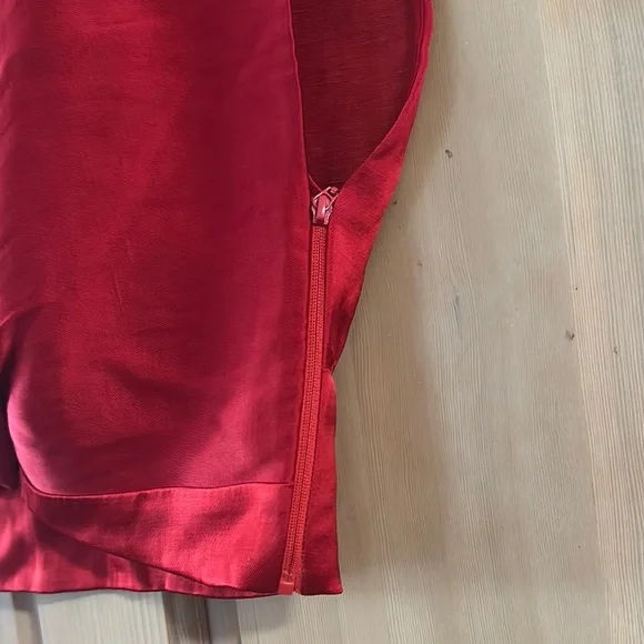 Zara Red Sleeveless Wrap Blouse - Picture 3 of 4